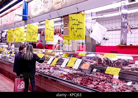 Metz (France): Covered market; Markthalle in Metz Stock Photo