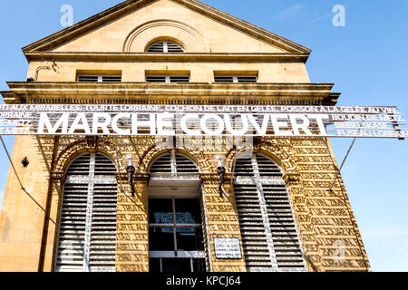 Metz (France): Covered market; Markthalle in Metz Stock Photo