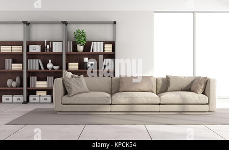 Contemporary bright living room Stock Photo