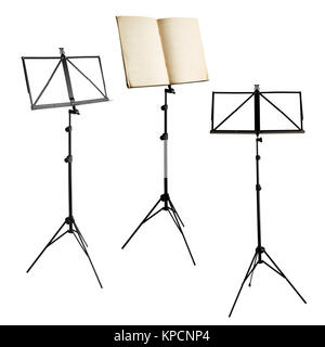 music stands isolated with clipping path Stock Photo