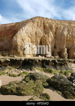 Algarve coast at low tide the ocean Stock Photo