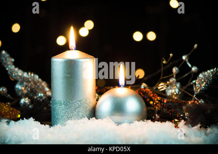 Christmas candles Stock Photo