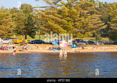 Dwight Beach on Lake of Bays in Northern Ontario near Algonquin Park and Huntsville in Ontario,Canada,North America Stock Photo