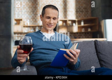 Attractive man spending time at home Stock Photo