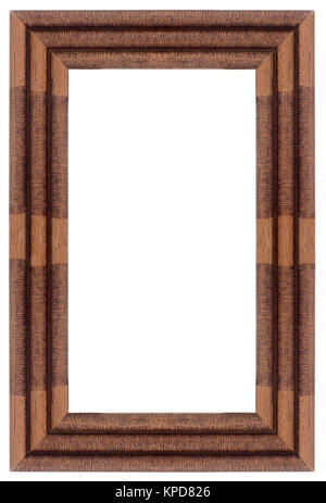 Wooden picture frame Stock Photo
