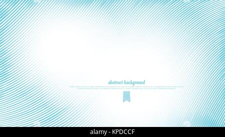 blue lines over white background. vector abstract waves wallpaper. dynamic banner design. striped, bright frame Stock Vector