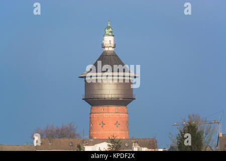 old water tower in velbert,germany. Stock Photo
