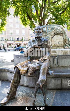 Brussels burgomaster monument Stock Photo