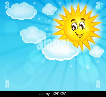 Happy sun topic image 2 Stock Photo