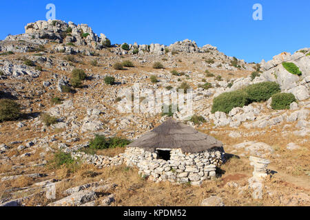 The Friar's Goat Pen (Majada del Fraile) at El Torcal de Antequera nature reserve, located south of the city of Antequera, Spain Stock Photo