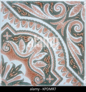 Traditional Portuguese glazed tiles Stock Photo