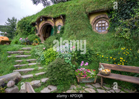 Entrance to Bag End (Bilbo Baggin's Hobbit Hole) and Sign pertaining to ...