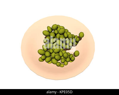 optional fruit platter with grapes Stock Photo