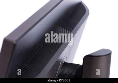 Close up on the ventilation slot of a modern computer LCD display Stock Photo