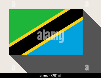 Tanzania flag map with clipping path 3d illustration Stock Photo - Alamy