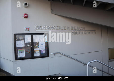 The Dockweiler Beach Youth Center at Dockweiler State Beach, Los Angeles, CA Stock Photo
