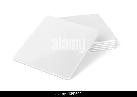 Blank drink coasters Stock Photo