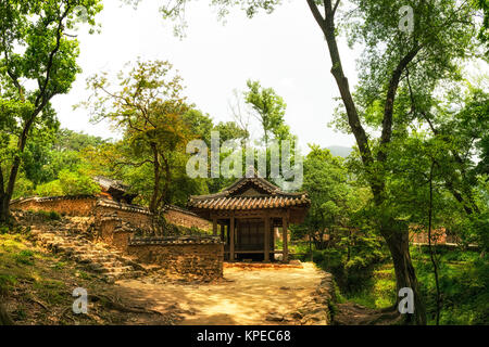 traditional Korean garden Stock Photo