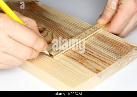 carpenter pencils wood Stock Photo