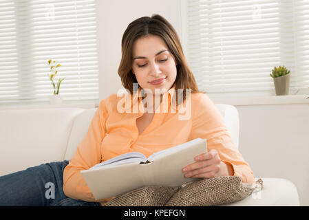 Woman Holding Diary Stock Photo