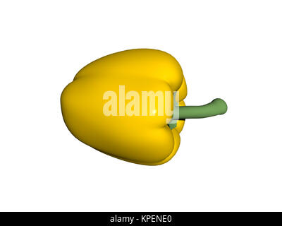 exempted yellow peppers Stock Photo