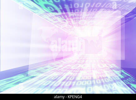 Abstract Graphical Digital Screen Stock Photo