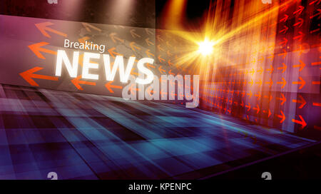 Graphical modern digital world news background II Stock Photo