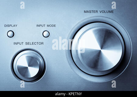 Hi-fi knobs Stock Photo