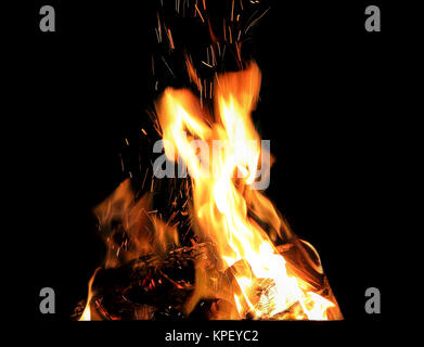 Picture with red flame on the black background Stock Photo - Alamy