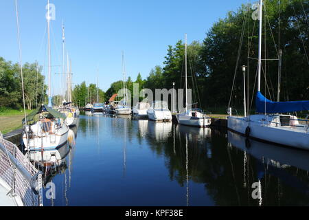 West Pomeranian Sailing Route,Stepnica Stock Photo