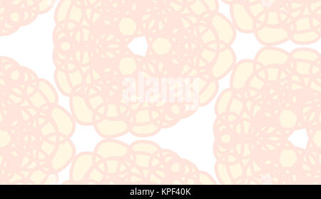 Light brown seamless scribbles floral pattern Stock Photo