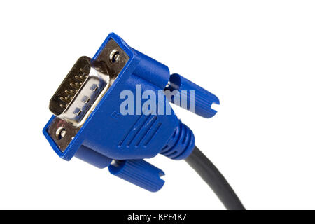 computer plug isolated on white background Stock Photo