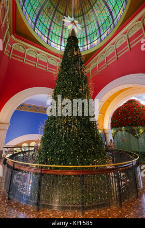 QVB Swarovski Christmas Tree at The Queen Victoria Building, Sydney, New South Wales, Australia Stock Photo