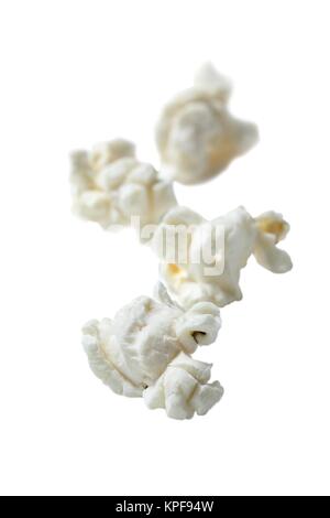 falling pop corn Stock Photo