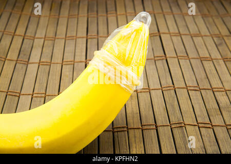 bananas on wooden background Stock Photo
