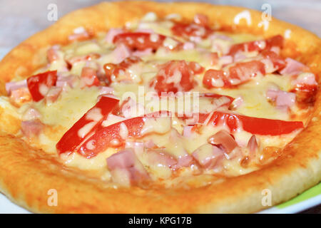 tasty appetizing pizza Stock Photo