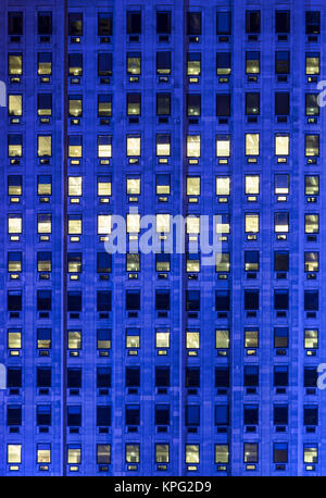 windows on a hight office building Stock Photo