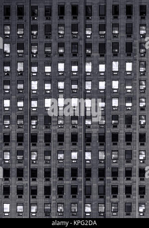 windows on a hight office building Stock Photo