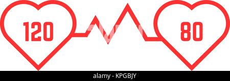 thin line blood pressure icon Stock Vector