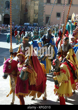 annual medieval festival called the Saracen Joust in Arezzo. Italy