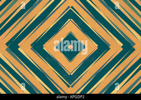 Retro diamond shapes pattern Stock Photo