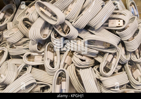 charging cables Stock Photo