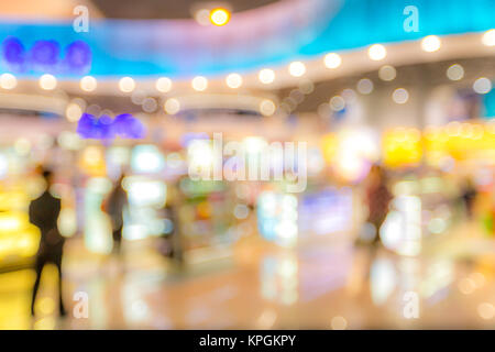 shopping mall Blurred background Stock Photo