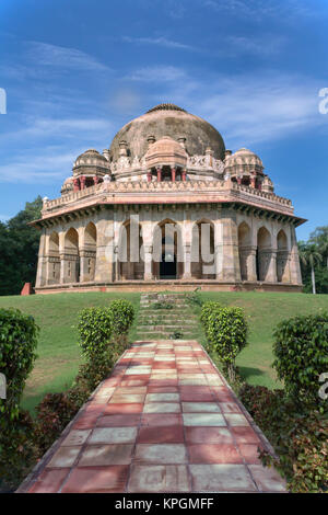 New Delhi , India- September 01, 2014-- A Overall View Of Mohammed Shah's Tomb In Lodhi Garden Stock Photo