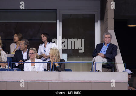 FLUSHING NY- SEPTEMBER 04: Regis Philbin, Day eleven of the 2014 US Open at the USTA Billie Jean King National Tennis Center on September 4, 2014 in the Flushing neighborhood of the Queens borough of New York City   People:  Regis Philbin Stock Photo