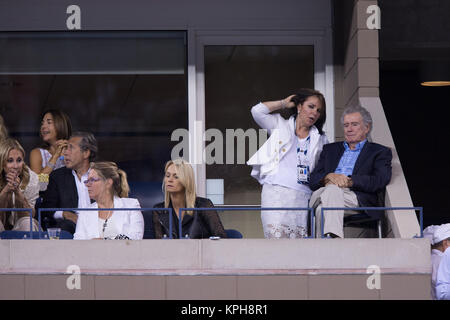 FLUSHING NY- SEPTEMBER 04: Regis Philbin, Day eleven of the 2014 US Open at the USTA Billie Jean King National Tennis Center on September 4, 2014 in the Flushing neighborhood of the Queens borough of New York City   People:  Regis Philbin Stock Photo