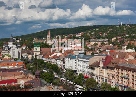 Romania, Transylvania, Targu Mures, Piata Trandafirilor Square, weekend ...