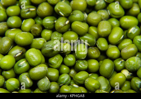 Mung beans isolated on white background ( close up ). also known as moong bean, green gram, green bean. its in legume family species