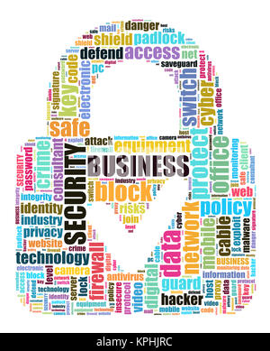 Security word cloud  illustration concept Stock Photo