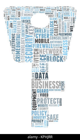 Security word cloud  illustration concept Stock Photo